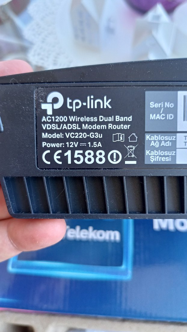 ,tp link ac 1200 modeli    Türk Telekom Fiber Güçlü Modem Siyah - Görsel 4