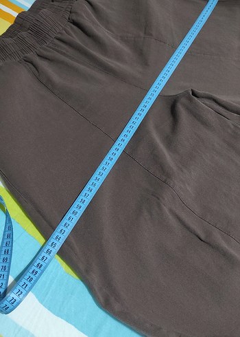 Kadın Kahverengi Keten Salaş Pantolon, Touche marka - Görsel 7