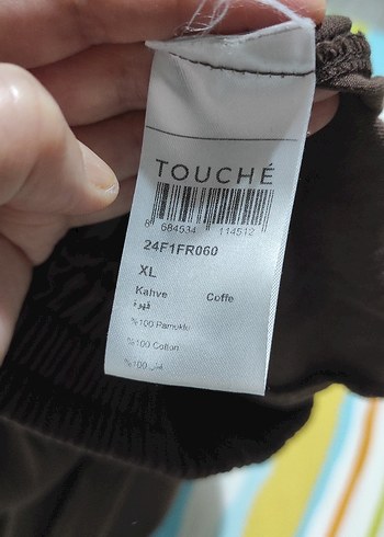 Kadın Kahverengi Keten Salaş Pantolon, Touche marka - Görsel 6