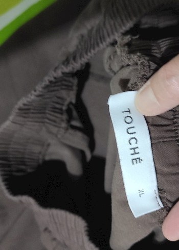 Kadın Kahverengi Keten Salaş Pantolon, Touche marka - Görsel 5