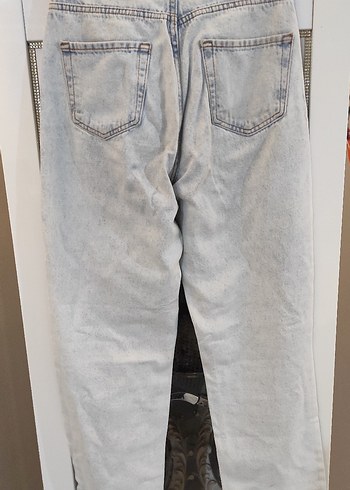 Gri Kadın Denim Jean - Görsel 2