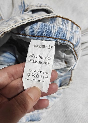 Gri Kadın Denim Jean - Görsel 4