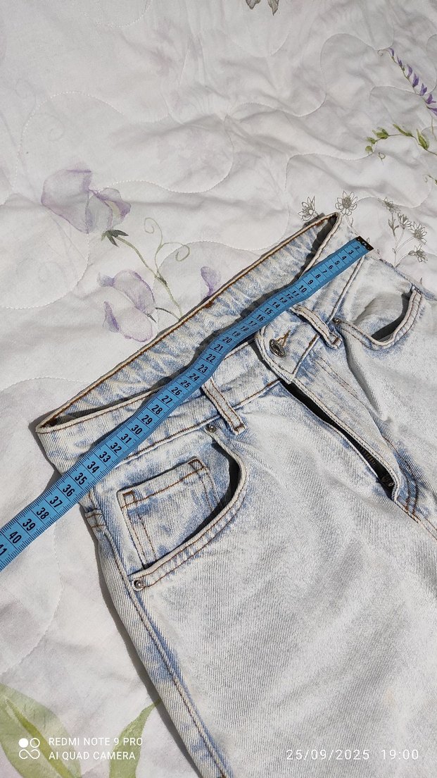 Gri Kadın Denim Jean - Görsel 3