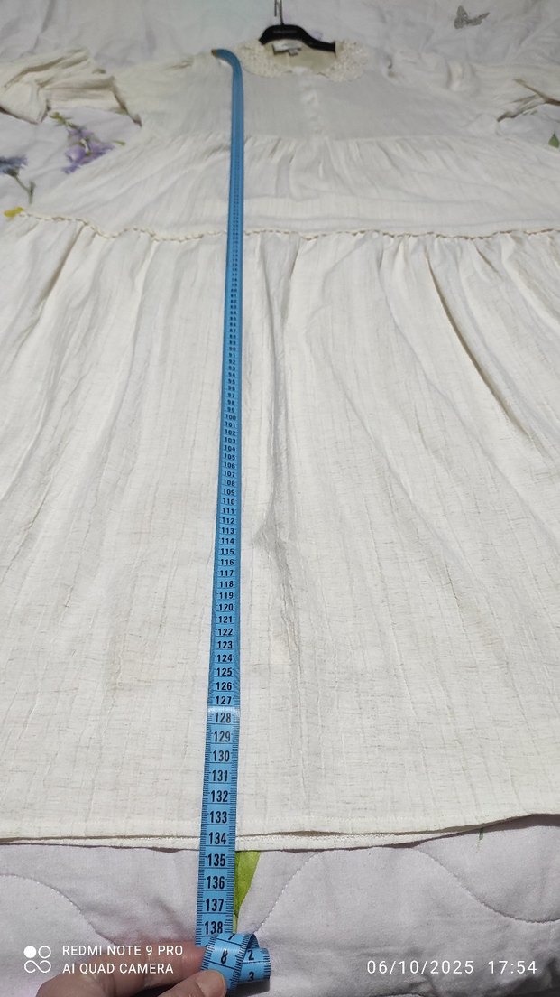 Pamuklu Uzun Salaş Elbise - Görsel 5