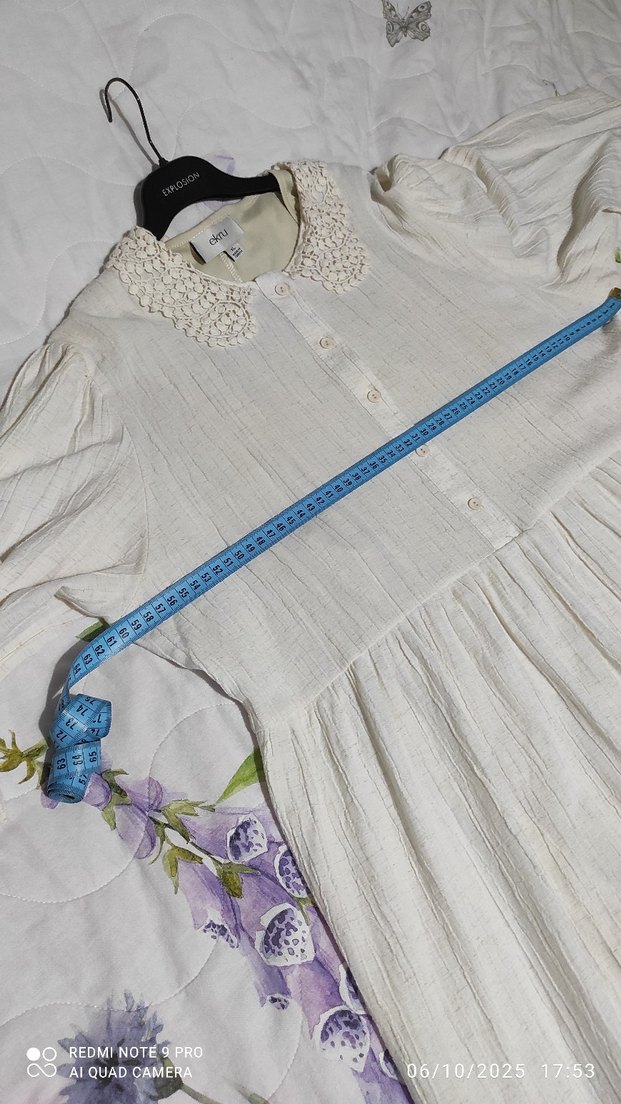 Pamuklu Uzun Salaş Elbise - Görsel 2