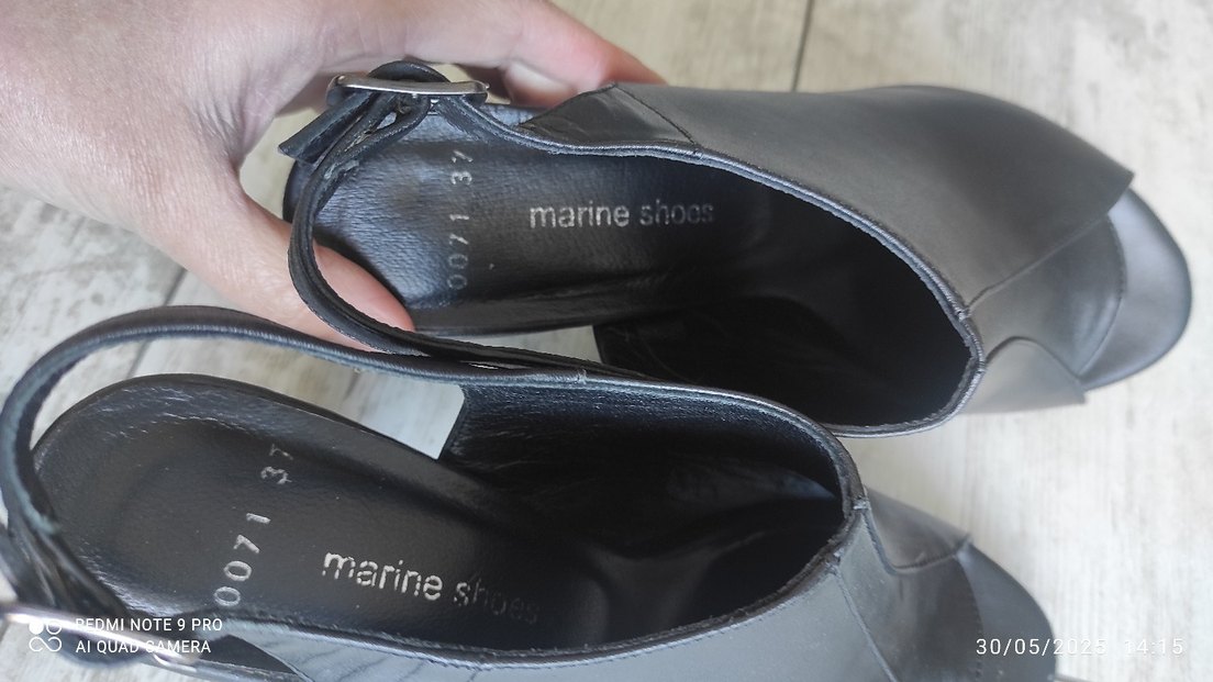 Siyah Tokalı Kadın Topuklu Ayakkabı - Görsel 2