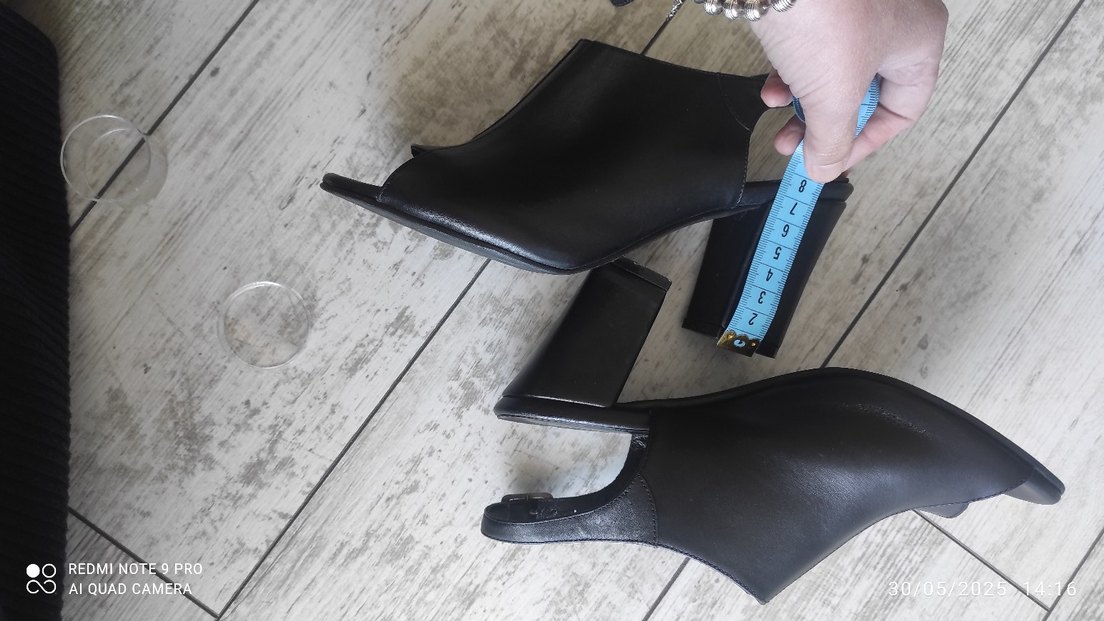 Siyah Tokalı Kadın Topuklu Ayakkabı - Görsel 5