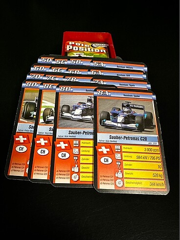 Beden Renk Formula 1 Kartları