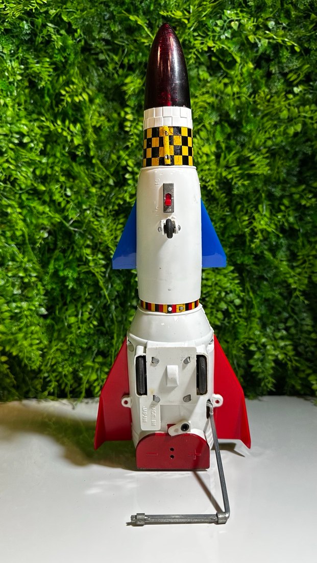 Pilli Antika Eski Teneke Plastik Oyuncak - Görsel 2