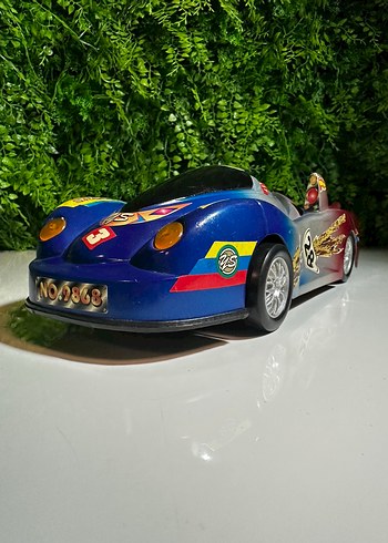 Vintage Plastik Antika Oyuncak Araba - Görsel 4