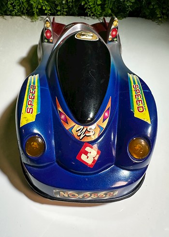 Vintage Plastik Antika Oyuncak Araba - Görsel 6