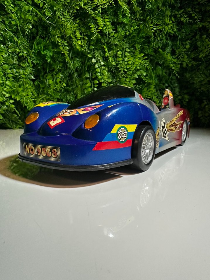 Vintage Plastik Antika Oyuncak Araba - Görsel 4