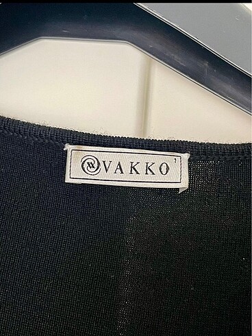 s Beden siyah Renk Vakko Triko Elbise