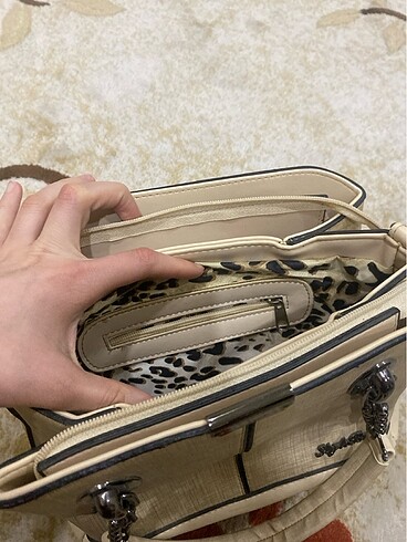 Krem çanta - Görsel 4