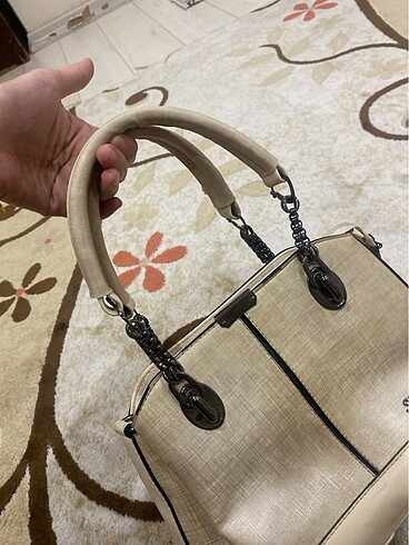 Krem çanta - Görsel 6