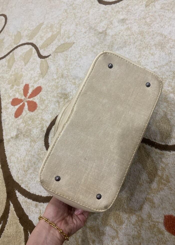 Krem çanta - Görsel 5