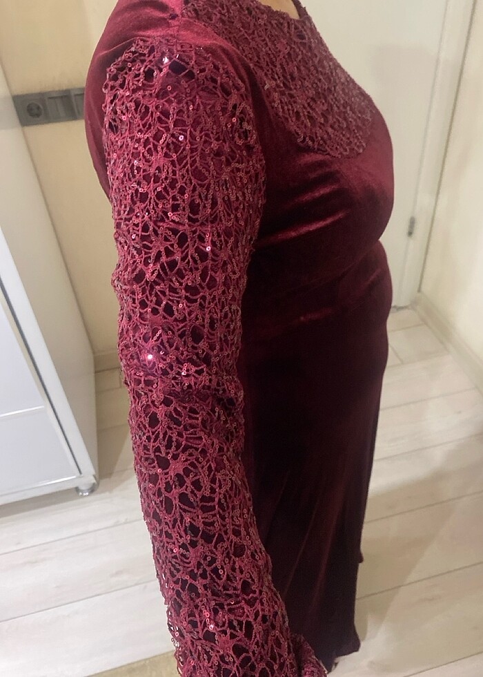 Kadife abiye - Görsel 4