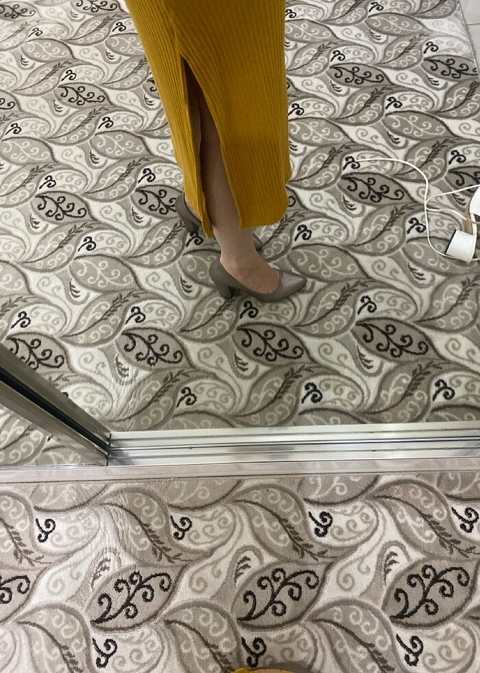 Hardal sarısı elbise - Görsel 2