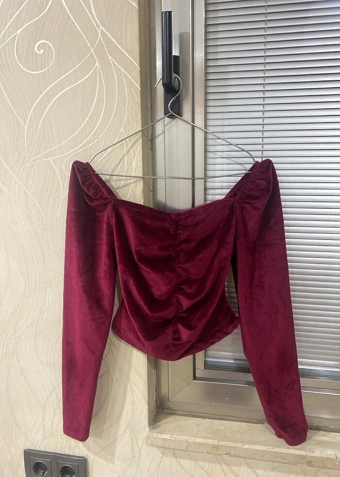 Bordo bluz - Görsel 2