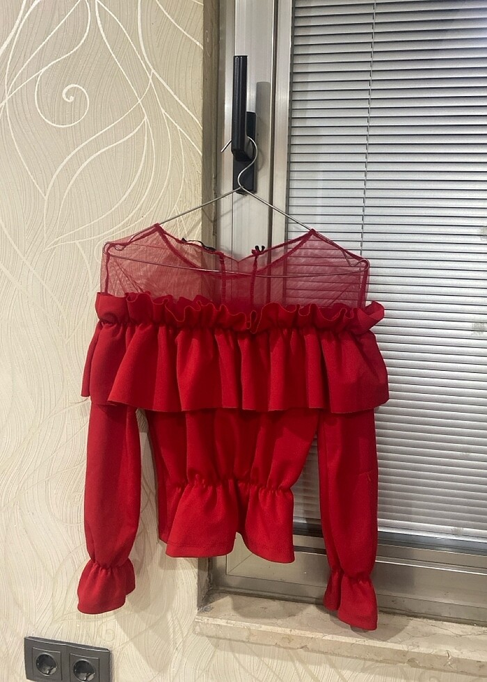 Kırmızı bluz - Görsel 2