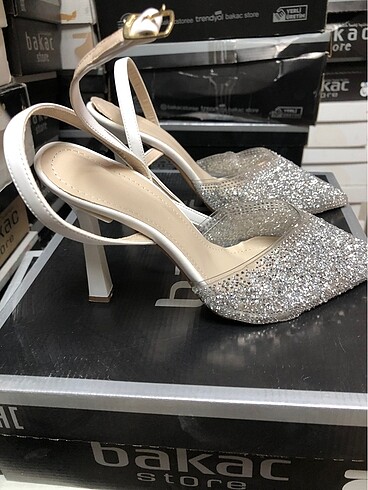 Diğer Gri Stiletto Ayakkabı-067