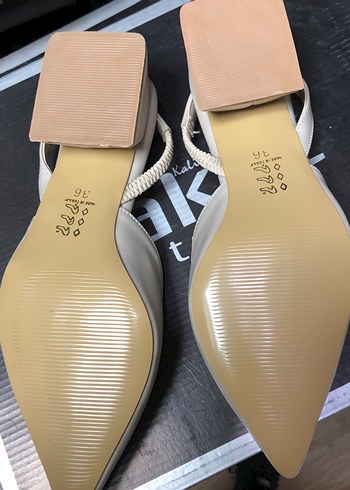 Diğer Bej Stiletto Kısa TopukluAyakkabı-099