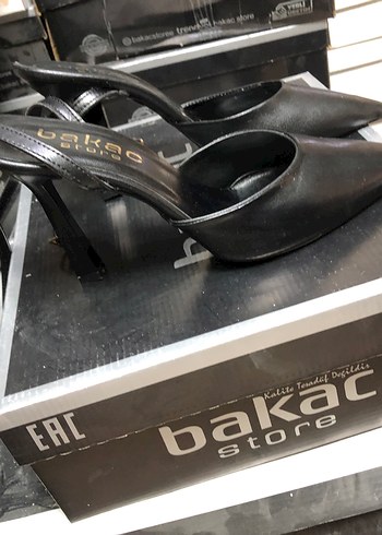 Diğer Siyah Stiletto Kadın Topuklu Ayakkabı-105