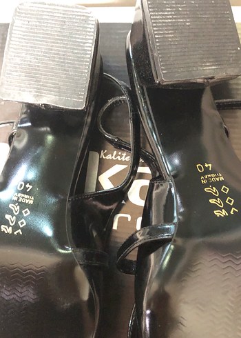 40 Beden Siyah Stiletto Klasik Kadın Ayakkabı-140