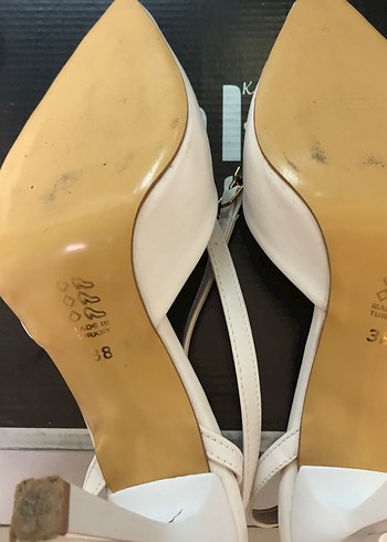 Diğer Beyaz Stiletto Topuklu Ayakkabı-130