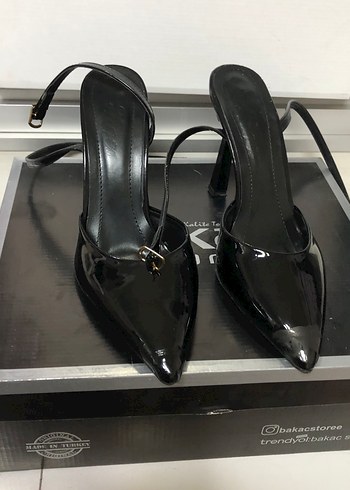 Siyah Stiletto Kadın Ayakkabı-157