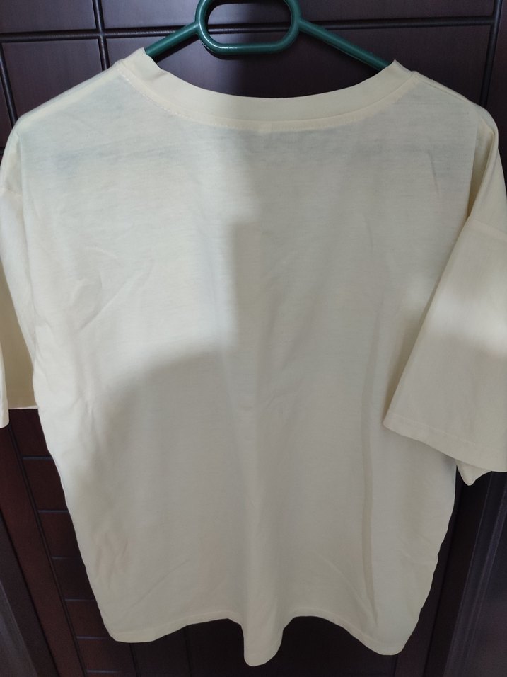 Baskılı Beyaz Kısa Kollu Hamile Tişörtü - Görsel 2