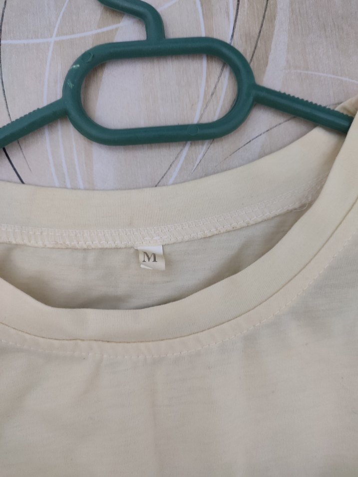 Baskılı Beyaz Kısa Kollu Hamile Tişörtü - Görsel 3