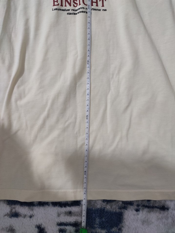 Baskılı Beyaz Kısa Kollu Hamile Tişörtü - Görsel 4