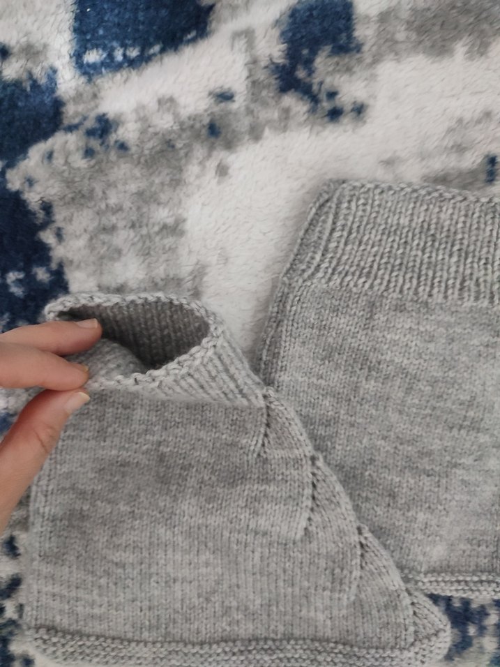 Gri Örgü Patik - Görsel 2