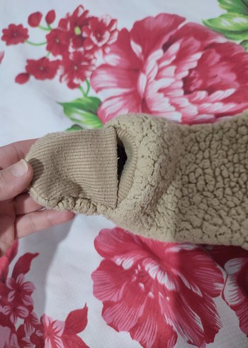 Kahverengi Peluş Bebek Tulumu Kapüşonlu - Görsel 2