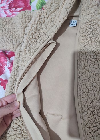 Kahverengi Peluş Bebek Tulumu Kapüşonlu - Görsel 6