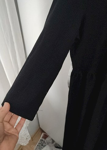 Uzun Siyah Kadın Elbise - Görsel 3