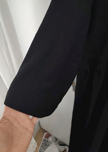 Uzun Siyah Kadın Elbise - Görsel 5