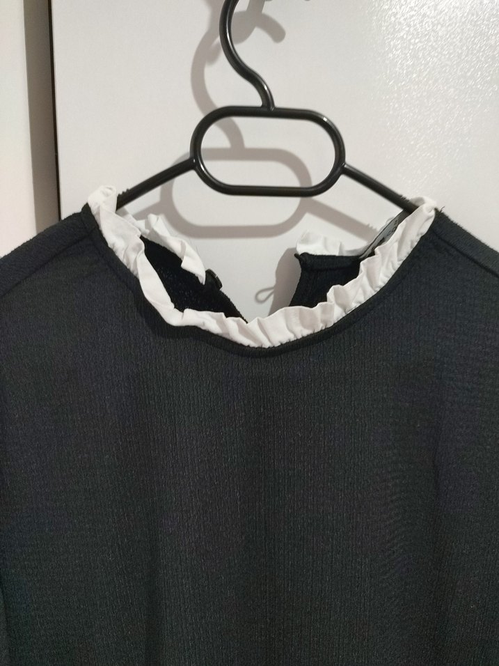 Uzun Siyah Kadın Elbise - Görsel 2