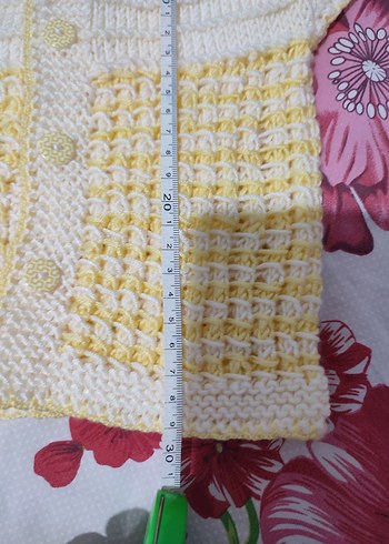 Kız Çocuk Örgü Kolsuz Hırka - Görsel 3