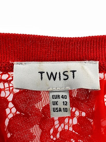 40 Beden turuncu Renk Twist Bluz %70 İndirimli.
