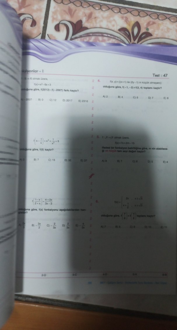 BRY Gelişim Serisi İleri Düzey Matematik Soru Bankası - Görsel 3