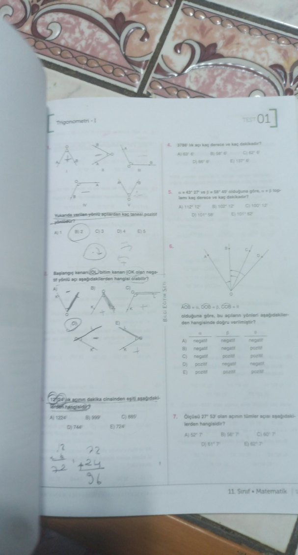 11. Sınıf Tekrar Kitabı - Tüm Dersler - Görsel 3