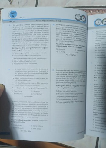 11. Sınıf Türk Dili ve Edebiyatı Soru Bankası - Görsel 6