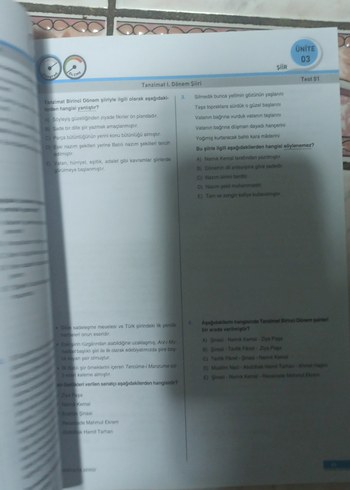 11. Sınıf Türk Dili ve Edebiyatı Soru Bankası - Görsel 4