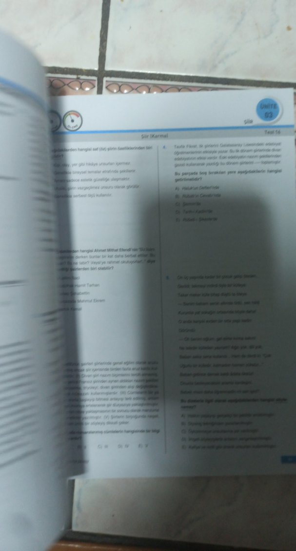 11. Sınıf Türk Dili ve Edebiyatı Soru Bankası - Görsel 3