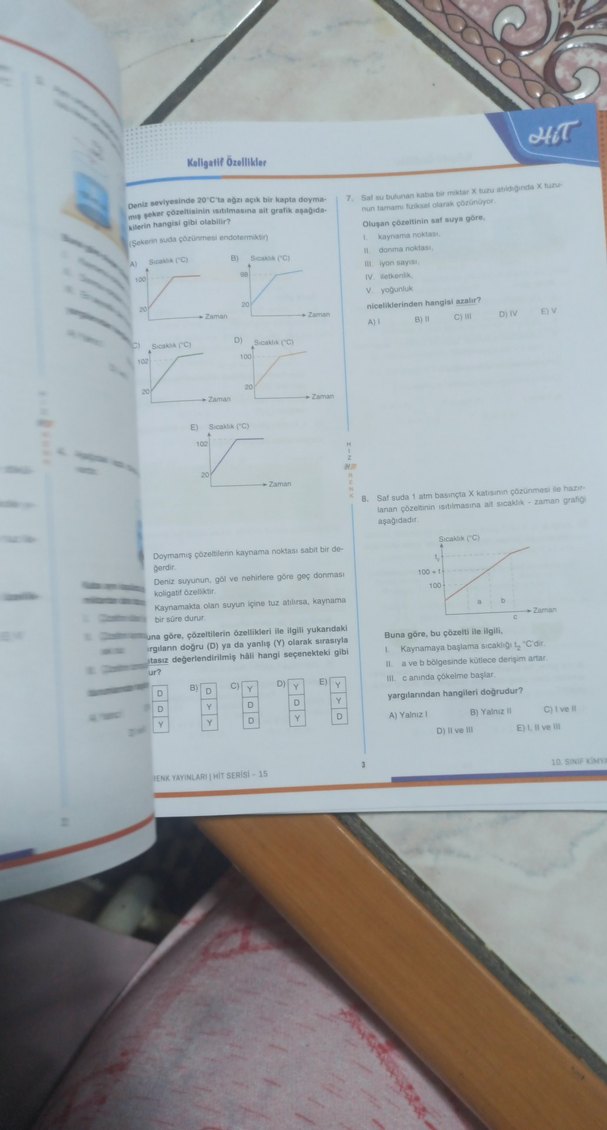 10. Sınıf Kimya Soru Bankası - HİT - Görsel 5