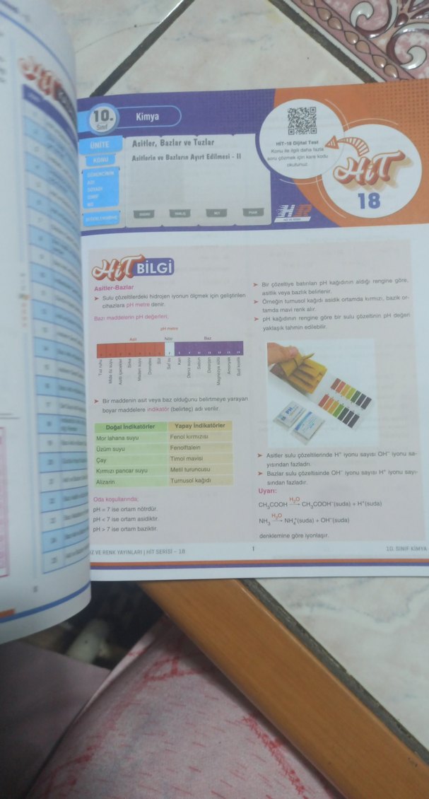 10. Sınıf Kimya Soru Bankası - HİT - Görsel 4
