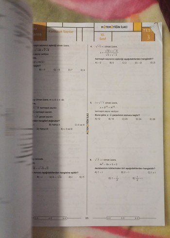 Matematiğin İlacı 10. Sınıf Soru Bankası - Görsel 4
