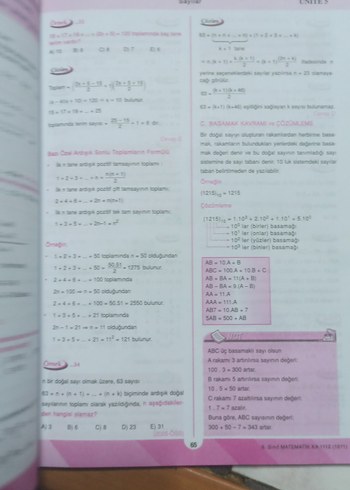 9. Sınıf Matematik Konu Anlatımlı Kitap - Görsel 4